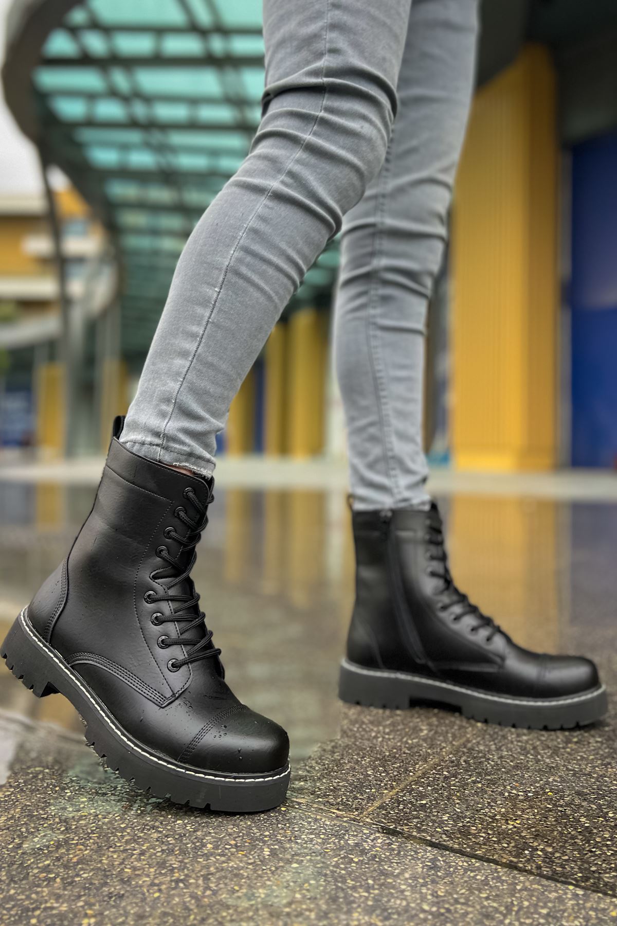 MN009 - FST Military Erkek Bot SIYAH