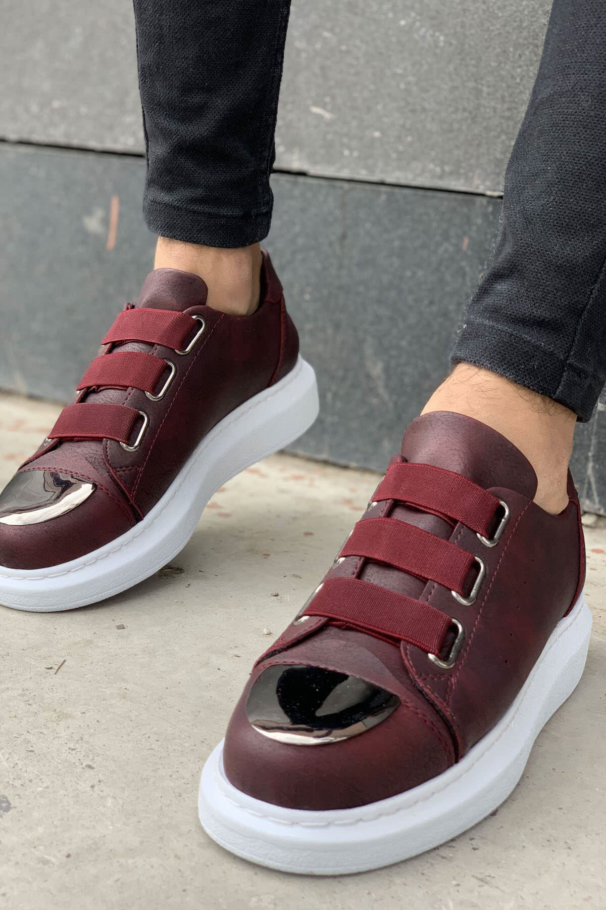MN251 - CBT Mirror Erkek Ayakkabı BORDO