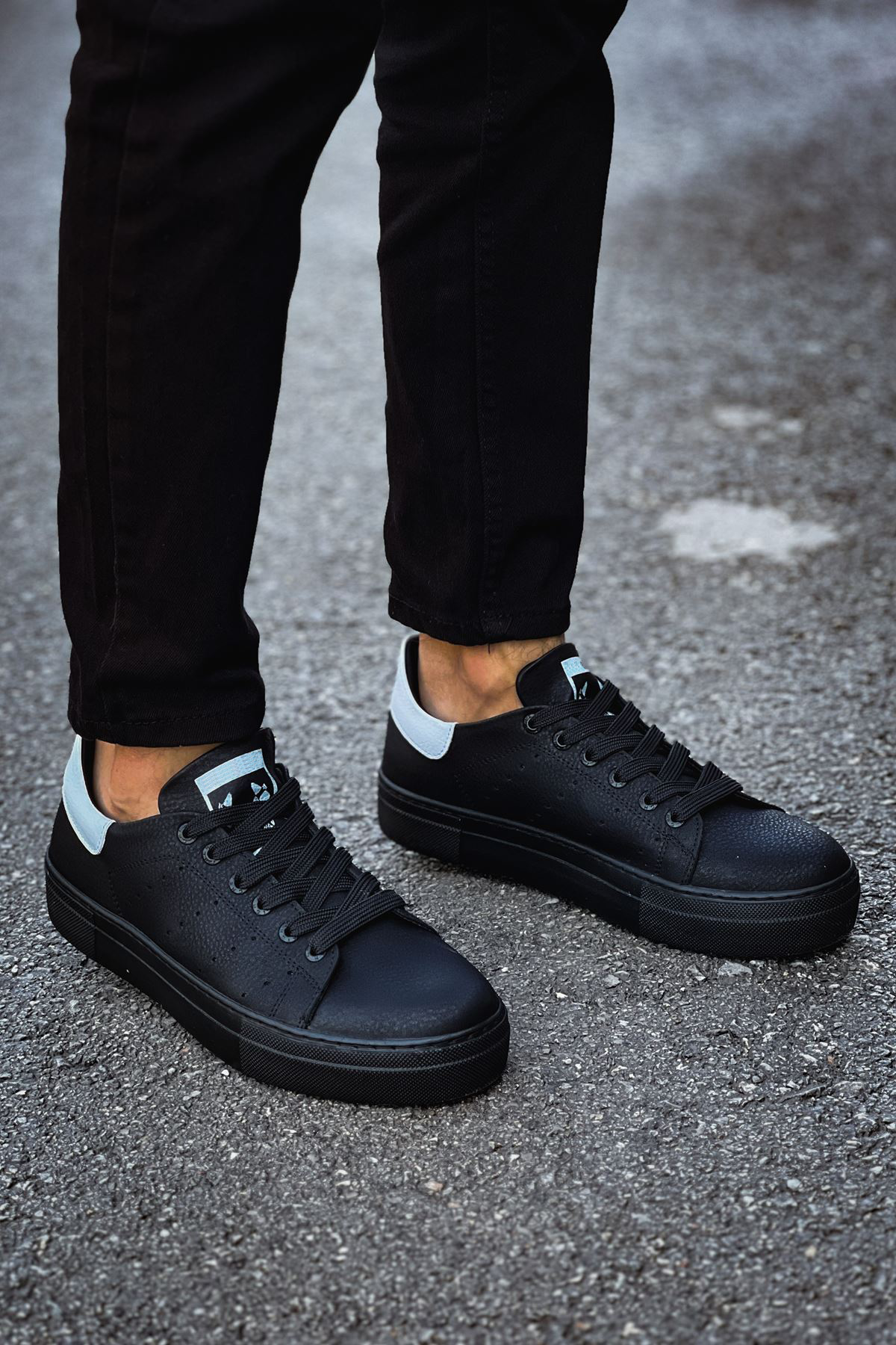 MN983 - CST Tennis Erkek Ayakkabı SIYAH/BEYAZ