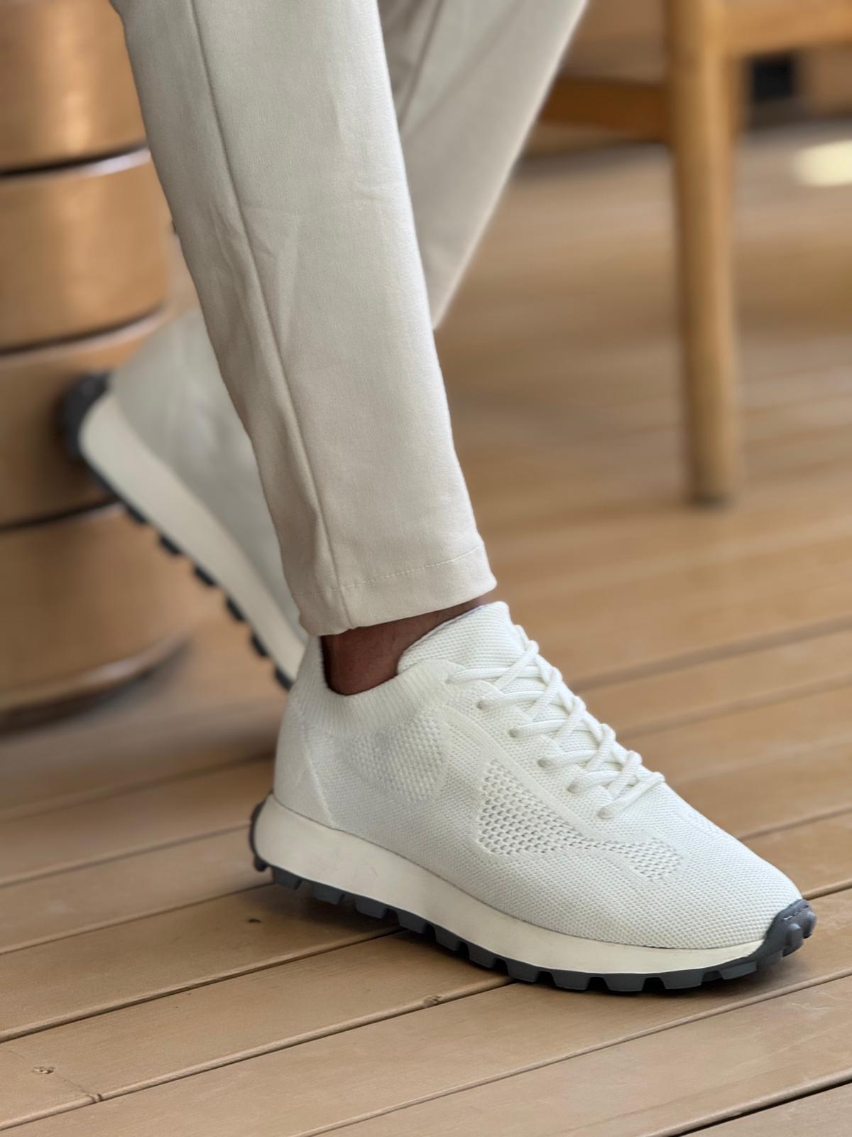 MN2409 - Triko Erkek Ayakkabı BEYAZ