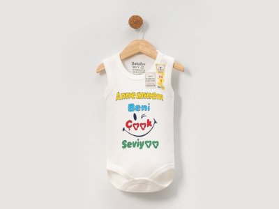 ✨ Çıtçıtlı Annem Beni Çok Seviyor Özel Seri Baskılı Bebek Body | En Sevimli Desenler, Pamuk Body Zıbın